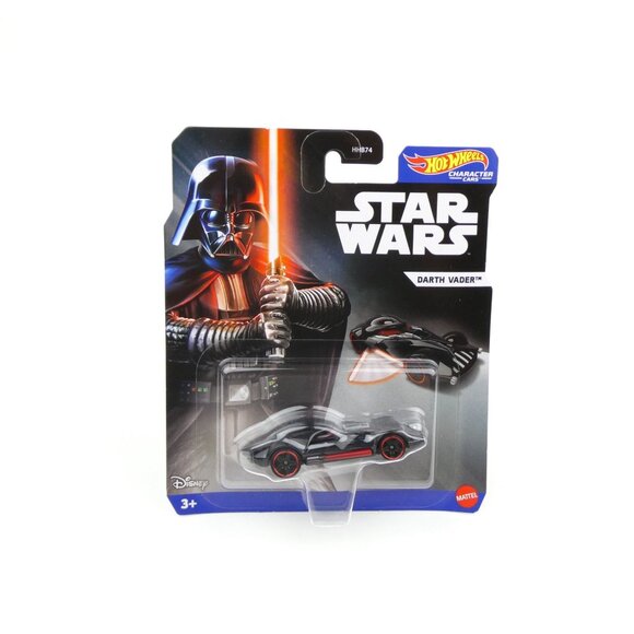 Hot Wheels Star Wars Darth Vader Die-Cast Character Car Toy New - Picture 1 of 3